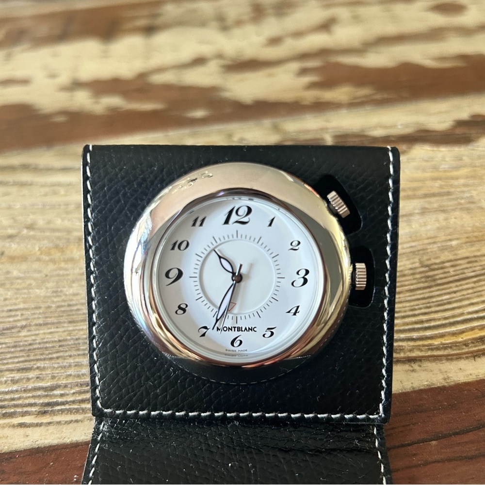 Montblanc Black Travel Clock - Picture 3 of 4